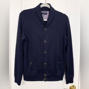 Ted Baker Shawl Collar Cotton Knit Cardigan Navy Men’s Size 3 (Medium)